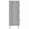 Sideboard Grau Sonoma 69,5x34x90 cm Holzwerkstoff