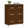 Sideboard Braun Eichen-Optik 69,5x34x90 cm Holzwerkstoff