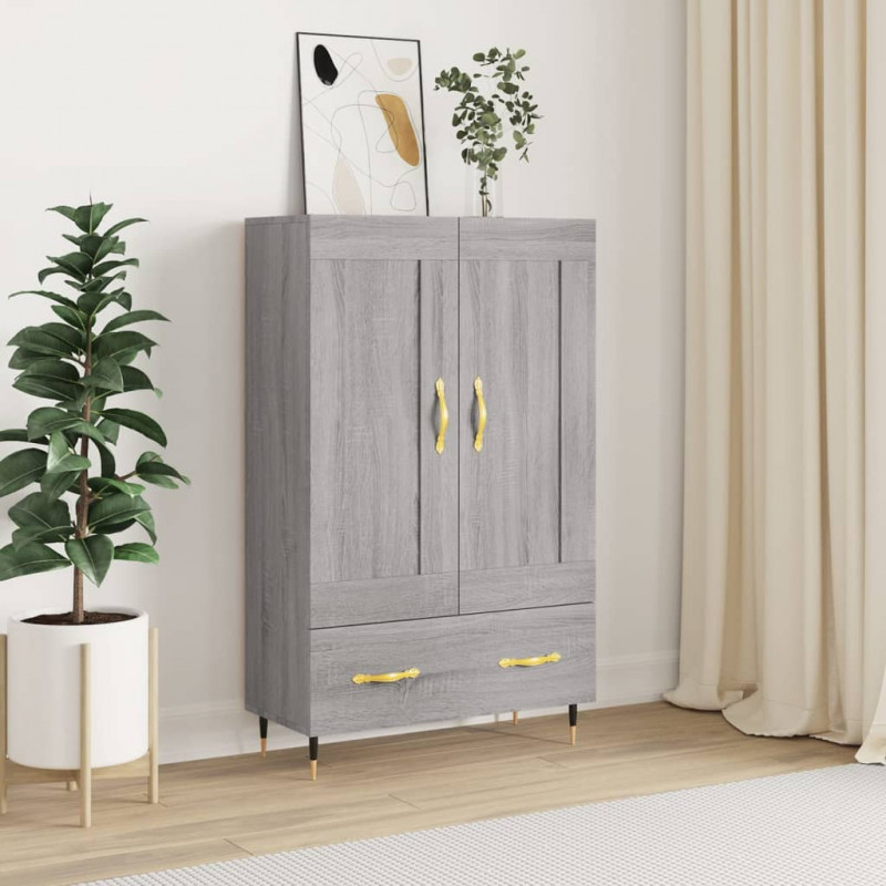 Highboard Grau Sonoma 69,5x31x115 cm Holzwerkstoff