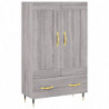 Highboard Grau Sonoma 69,5x31x115 cm Holzwerkstoff