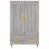 Highboard Grau Sonoma 69,5x31x115 cm Holzwerkstoff