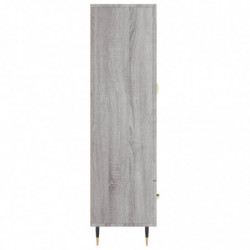 Highboard Grau Sonoma 69,5x31x115 cm Holzwerkstoff