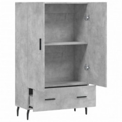 Highboard Betongrau 69,5x31x115 cm Holzwerkstoff