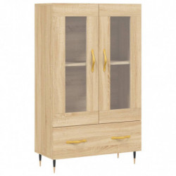 Highboard Sonoma-Eiche 69,5x31x115 cm Holzwerkstoff