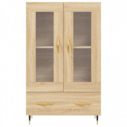 Highboard Sonoma-Eiche 69,5x31x115 cm Holzwerkstoff