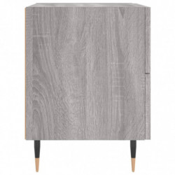 Nachttische 2 Stk. Grau Sonoma 40x35x47,5 cm Holzwerkstoff