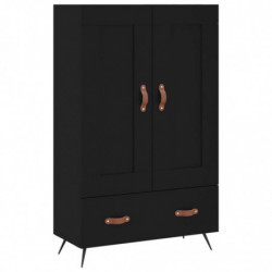 Highboard Schwarz 69,5x31x115 cm Holzwerkstoff