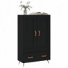 Highboard Schwarz 69,5x31x115 cm Holzwerkstoff