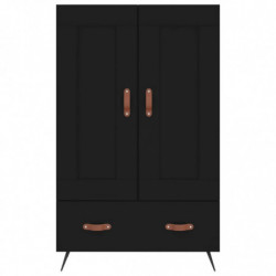 Highboard Schwarz 69,5x31x115 cm Holzwerkstoff