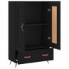 Highboard Schwarz 69,5x31x115 cm Holzwerkstoff