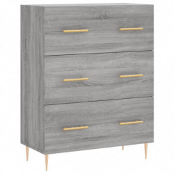 Sideboard Grau Sonoma 69,5x34x90 cm Holzwerkstoff