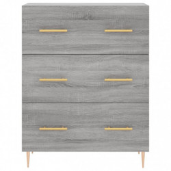 Sideboard Grau Sonoma 69,5x34x90 cm Holzwerkstoff