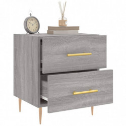 Nachttische 2 Stk. Grau Sonoma 40x35x47,5 cm Holzwerkstoff