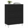 Sideboard Schwarz 69,5x34x90 cm Holzwerkstoff