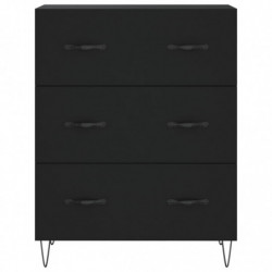 Sideboard Schwarz 69,5x34x90 cm Holzwerkstoff