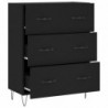 Sideboard Schwarz 69,5x34x90 cm Holzwerkstoff