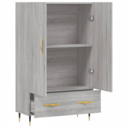 Highboard Grau Sonoma 69,5x31x115 cm Holzwerkstoff