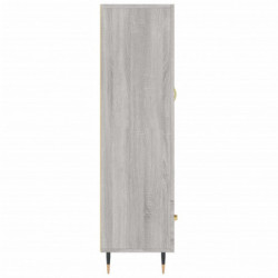 Highboard Grau Sonoma 69,5x31x115 cm Holzwerkstoff