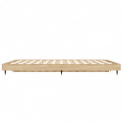 Bettgestell Sonoma-Eiche 120x190 cm Holzwerkstoff