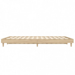 Bettgestell Sonoma-Eiche 135x190 cm Holzwerkstoff