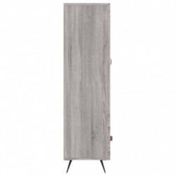 Highboard Grau Sonoma 69,5x31x115 cm Holzwerkstoff