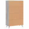 Highboard Grau Sonoma 69,5x31x115 cm Holzwerkstoff