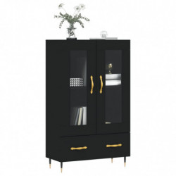 Highboard Schwarz 69,5x31x115 cm Holzwerkstoff