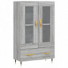 Highboard Grau Sonoma 69,5x31x115 cm Holzwerkstoff