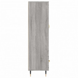 Highboard Grau Sonoma 69,5x31x115 cm Holzwerkstoff