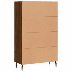 Highboard Braun Eichen-Optik 69,5x31x115 cm Holzwerkstoff