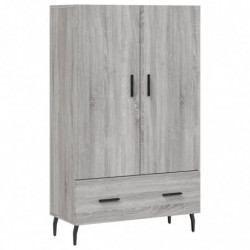 Highboard Grau Sonoma 69,5x31x115 cm Holzwerkstoff