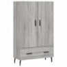 Highboard Grau Sonoma 69,5x31x115 cm Holzwerkstoff