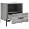 Nachttische 2 Stk. Grau Sonoma 40x35x47,5 cm Holzwerkstoff