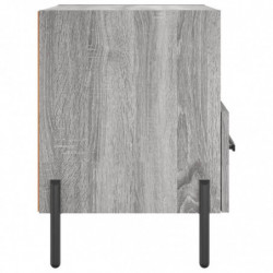 Nachttische 2 Stk. Grau Sonoma 40x35x47,5 cm Holzwerkstoff