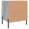 Nachttische 2 Stk. Grau Sonoma 40x35x47,5 cm Holzwerkstoff