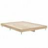 Bettgestell Sonoma-Eiche 140x190 cm Holzwerkstoff