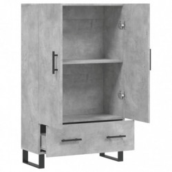 Highboard Betongrau 69,5x31x115 cm Holzwerkstoff