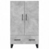 Highboard Betongrau 69,5x31x115 cm Holzwerkstoff