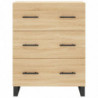 Sideboard Sonoma-Eiche 69,5x34x90 cm Holzwerkstoff