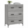 Sideboard Grau Sonoma 69,5x34x90 cm Holzwerkstoff