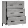 Sideboard Grau Sonoma 69,5x34x90 cm Holzwerkstoff