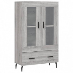 Highboard Grau Sonoma 69,5x31x115 cm Holzwerkstoff