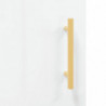 Highboard Hochglanz-Weiß 69,5x31x115 cm Holzwerkstoff