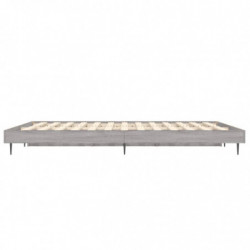 Bettgestell Grau Sonoma 140x190 cm Holzwerkstoff