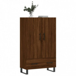 Highboard Braun Eichen-Optik 69,5x31x115 cm Holzwerkstoff