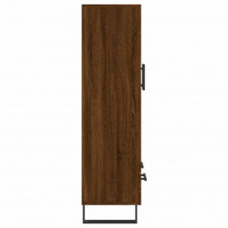 Highboard Braun Eichen-Optik 69,5x31x115 cm Holzwerkstoff