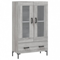 Highboard Grau Sonoma 69,5x31x115 cm Holzwerkstoff