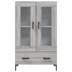 Highboard Grau Sonoma 69,5x31x115 cm Holzwerkstoff