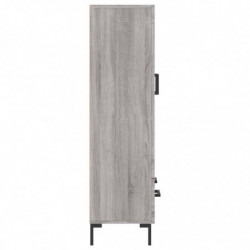 Highboard Grau Sonoma 69,5x31x115 cm Holzwerkstoff