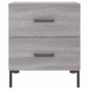 Nachttische 2 Stk. Grau Sonoma 40x35x47,5 cm Holzwerkstoff